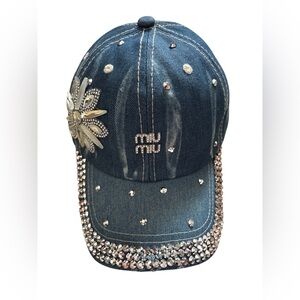 Fashion Lux Cap with Crystal Accents